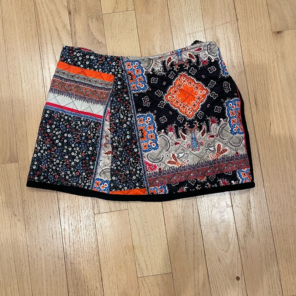 Quilted mini skirt